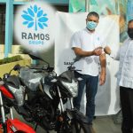 Grupo Ramos dona motocicletas a la Alcaldía de SDN para reforzar seguridad ciudadana