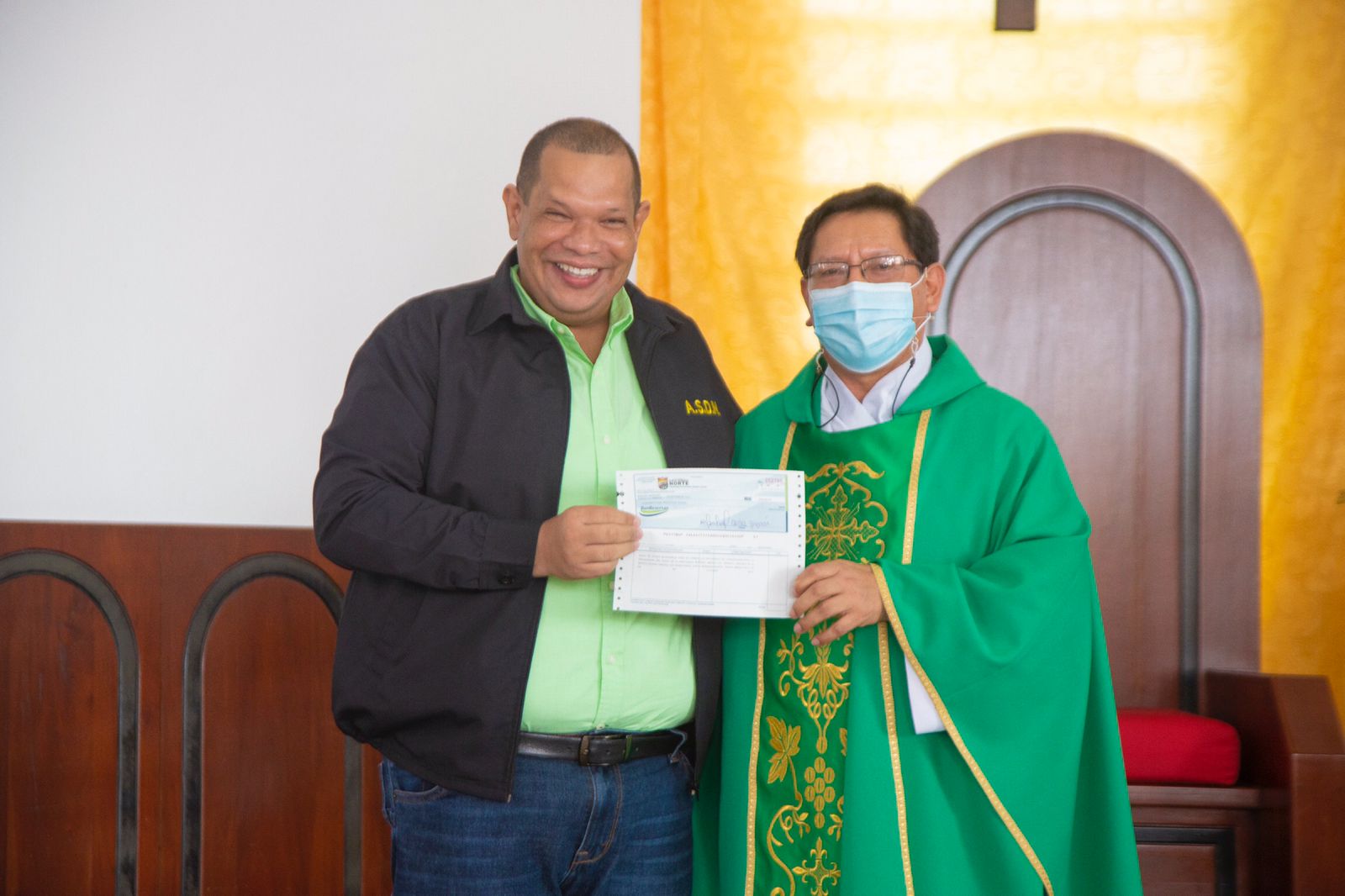 ASDN aporta RD$500 mil para remodelación de iglesia en Guaricanos