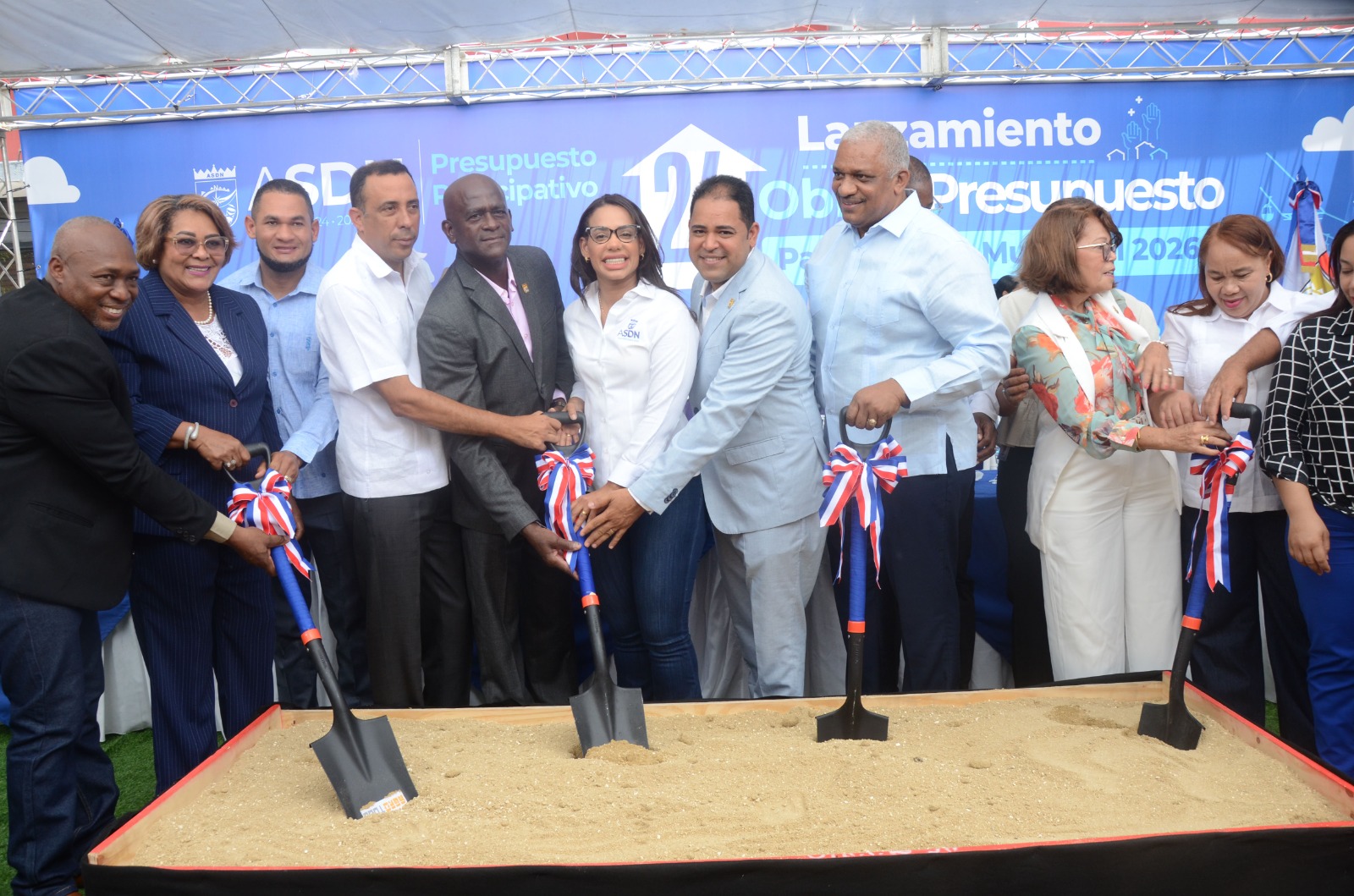 ASDN da primer picazo a obras del Presupuesto Participativo 2026 por RD$ 100 MM
